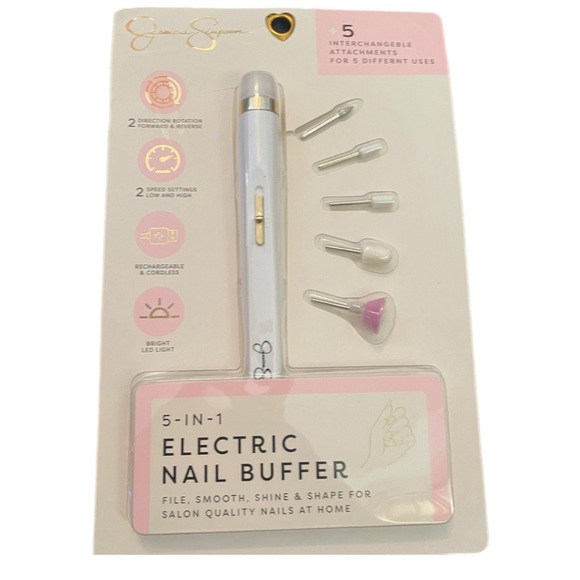 Jessica Simpson 5-in-1 LED Electric Nail Buffer set - Picture 1 of 6